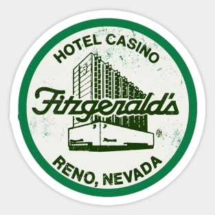 Retro Vintage Fitzgerald's Hotel Casino Las Vegas Sticker